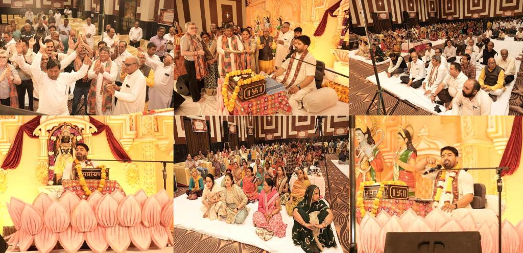 Devotees Overwhelmed by the Tales of Mother Sati and Lord Shiva at the Katla Ramlilas Ramnavami Festival